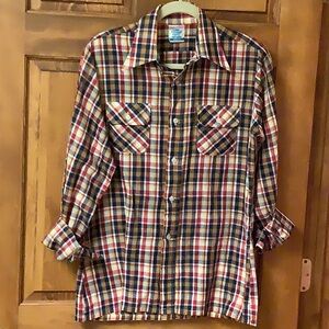 Vintage 70’s Plaid Button Down